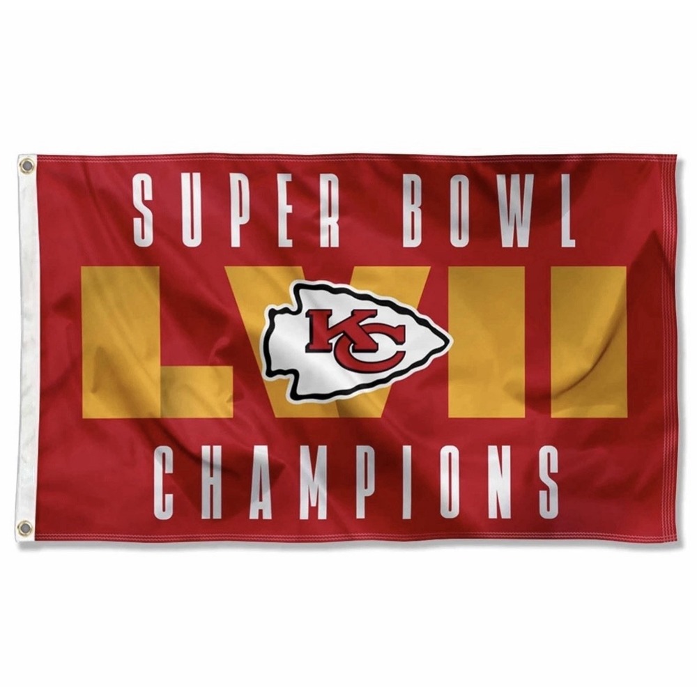 Kansas City Chiefs Super Bowl Champions 3x5 Banner Flag New